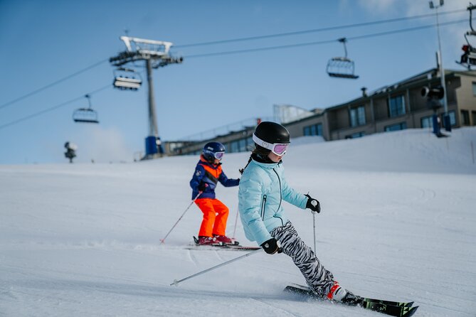 kids skiing mt buller i day trip